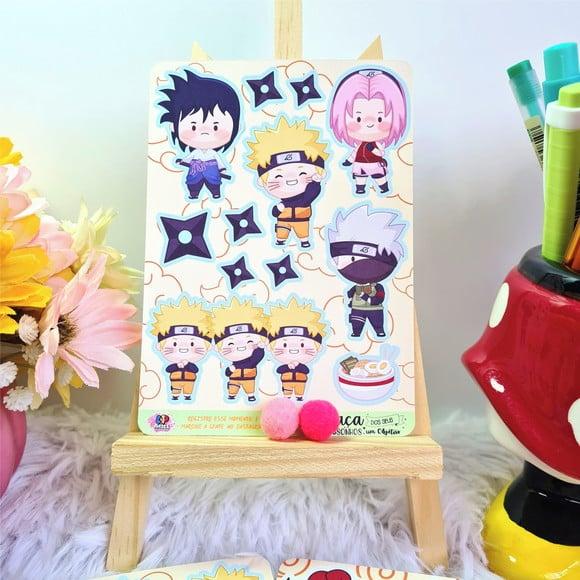 Stickers - Cartela De Adesivos Em Vinil - Naruto Cute 1