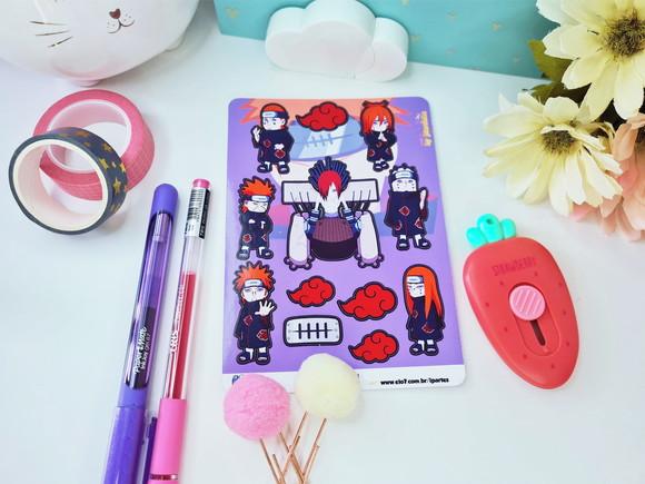 Stickers - Cartela De Adesivos Em Vinil - Pain - Naruto
