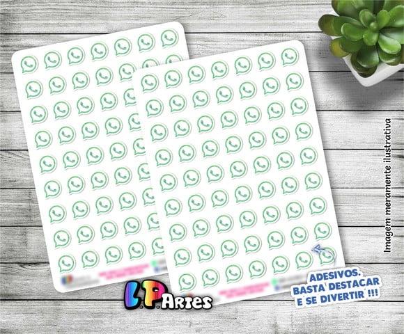 Stickers - Cartela De Adesivos Em Vinil - Whats Simbol