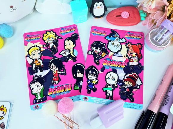 Stickers -cartela De Adesivos Em Vinil - Boruto (2 Cartelas)