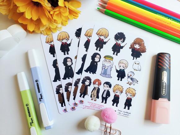 Stickers Em Vinil - Cartela De Adesivos - Harry Potter 4