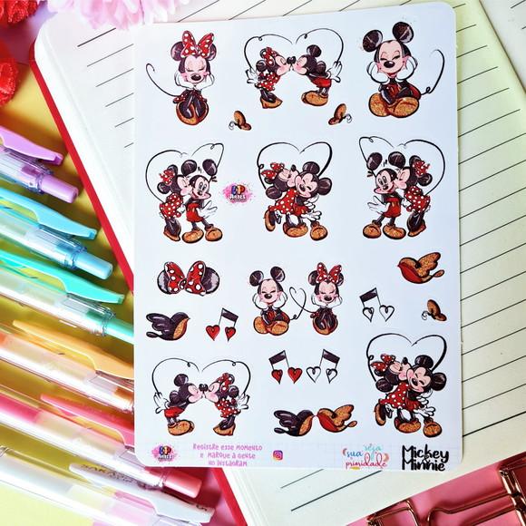 Stickers Em Vinil - Love Mickey E Minnie
