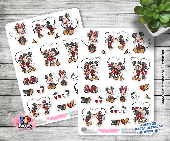 Stickers Em Vinil - Love Mickey E Minnie
