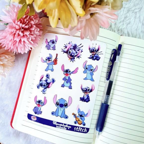 Stitch - Cartela de Adesivos em Vinil