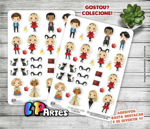 Stickers-cartela de Adesivos -sabrina Aprendiz de Feiticeira