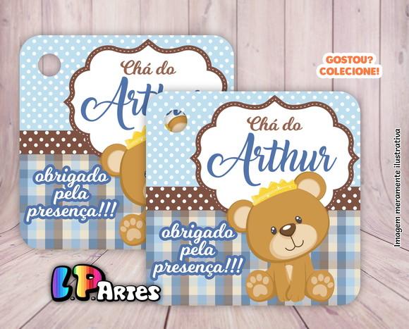 Tag Agradecimento - Ursinho Príncipe