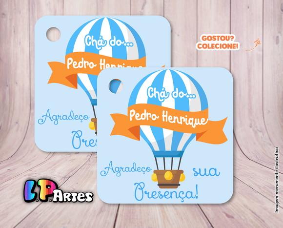 Tag Agradecimento Balão