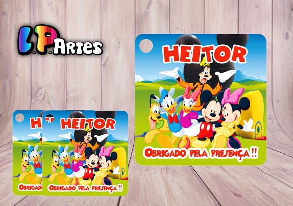 Tag Agradecimento a Casa do Mickey Mouse
