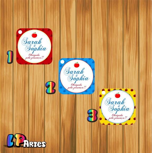 Tag Agradecimento Branca de Neve