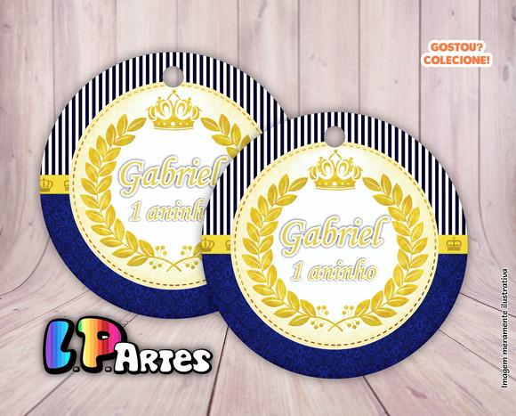 Tag Agradecimento Redonda - Realeza