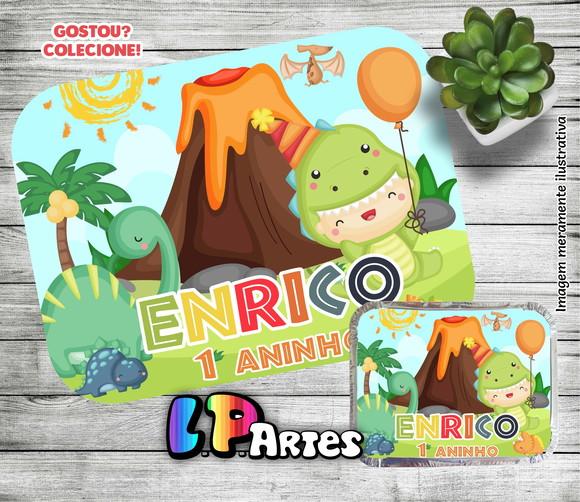 Tampa Marmita - Dino Cute