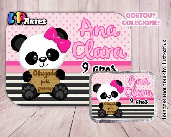 Tampa Marmita - Panda Menina