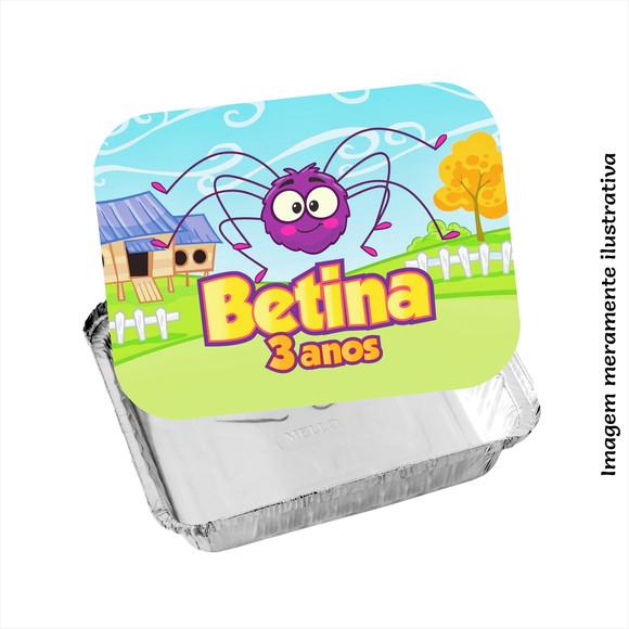 Tampa para Marmita Dona Aranha Galinha Pintadinha