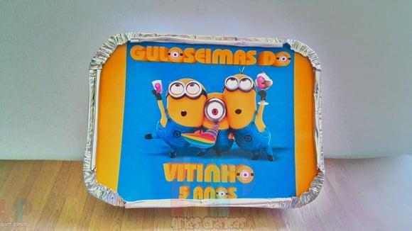 Tampa Personalizada para Marmita Minions