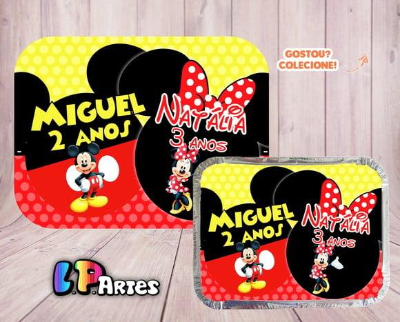 Tampa Personalizada para Marmita Minnie e Mickey