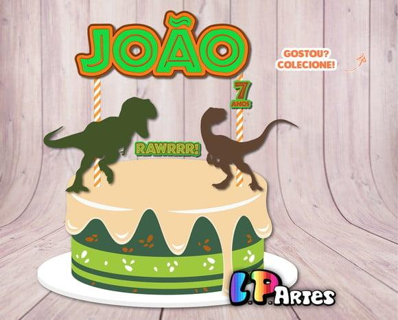 Topo de Bolo - Dinossauros