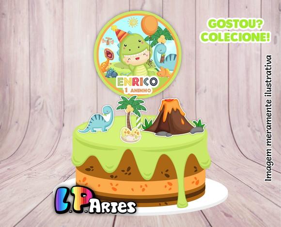 Topo de Bolo - Dinossauro Baby