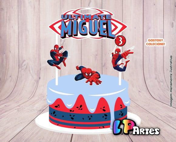 Topo de Bolo - Homem Aranha