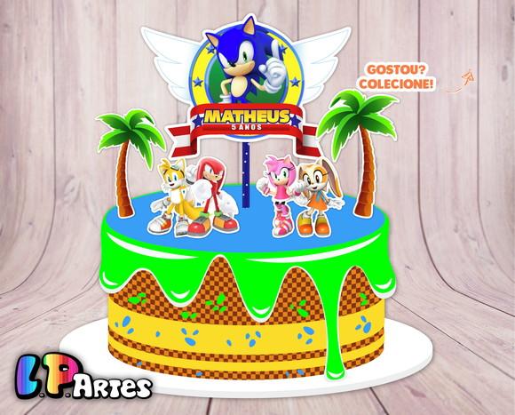 Topo de Bolo - Sonic