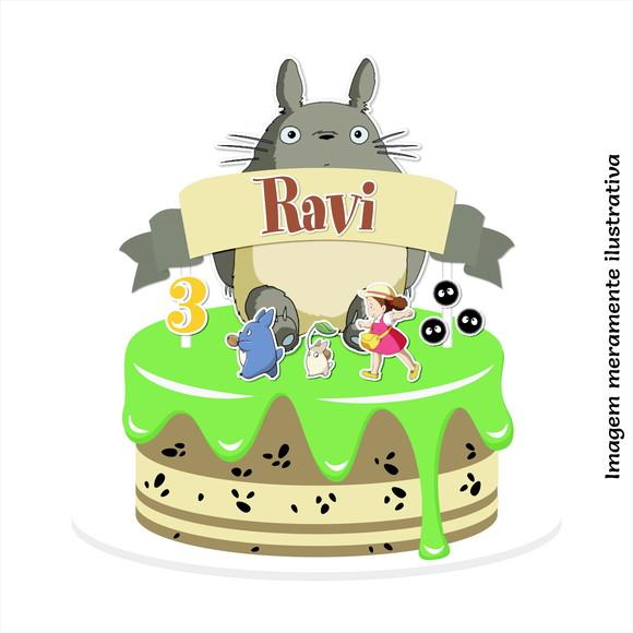 Topo de Bolo - Totoro