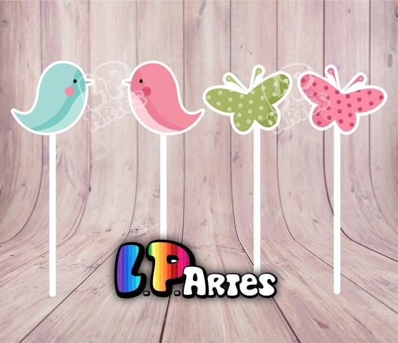 Topper Jardim Encantado - Passarinhos