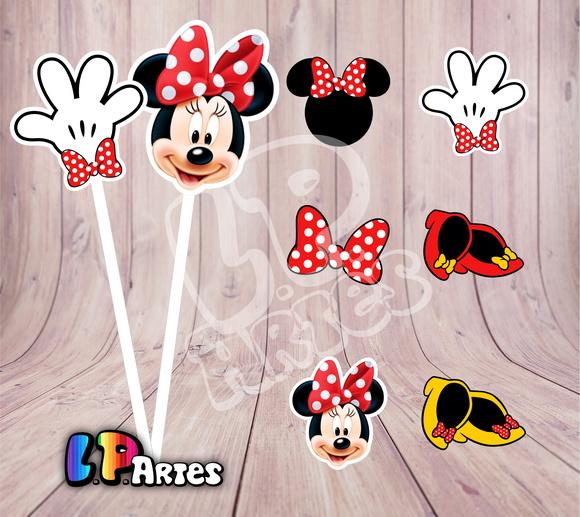 Topper Minnie Vermelha