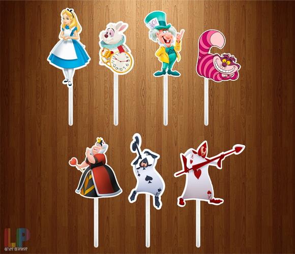 Topper para Docinho Alice no País das