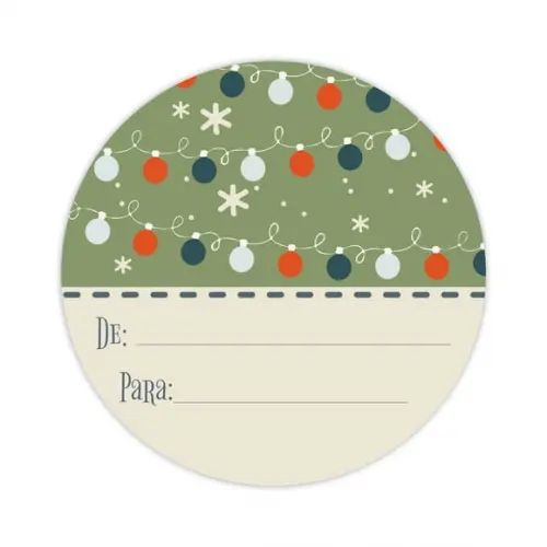 100 Adesivos Natalino - Feliz Natal - de - para