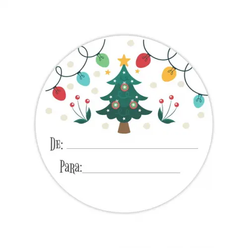 100 Adesivos Natalino - Feliz Natal - de - para