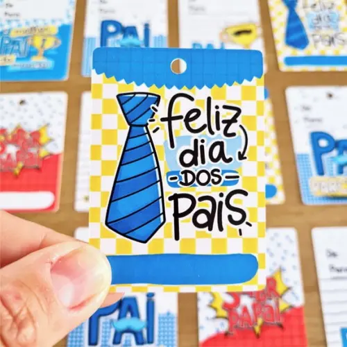 25 Tags Personalizada Feliz Dia dos Pais