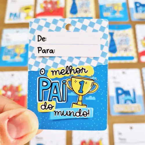 25 Tags Personalizada Feliz Dia dos Pais