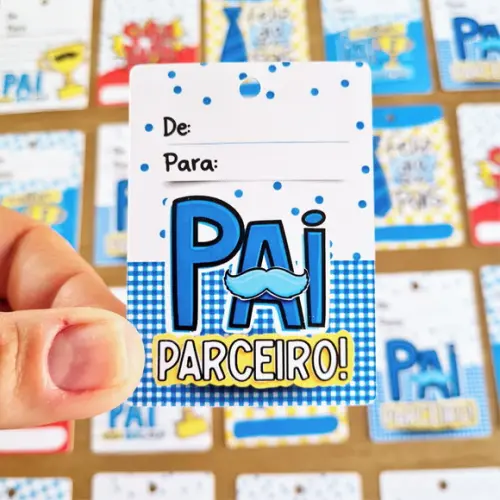 25 Tags Personalizada Feliz Dia dos Pais