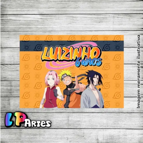 Adesivo 10x7 - Naruto