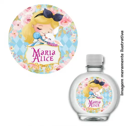 Adesivo Água Ouro - Alice no País das Maravilhas