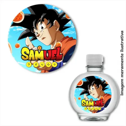 Adesivo Água Ouro Fino - Dragon Ball Z