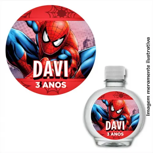 Adesivo Água Ouro Fino - Homem Aranha