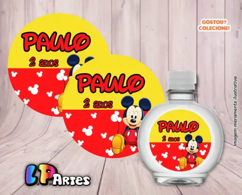 Adesivo Água Ouro Fino - Mickey Mouse