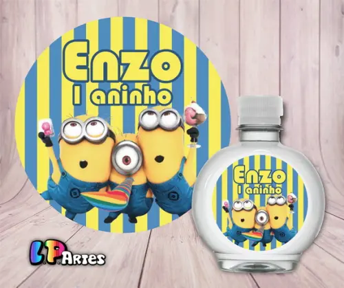 Adesivo Água Ouro Fino - Minions