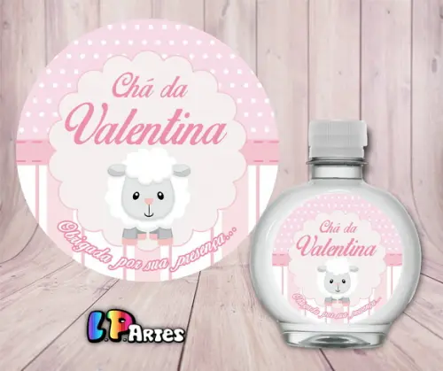 Adesivo Água Ouro Fino - Ovelhinha Rosa