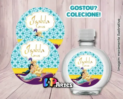 Adesivo Água Ouro Fino - Princesa Jasmine