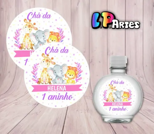 Adesivo Água Ouro Fino - Safári Baby Rosa