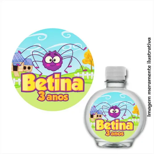 Adesivo Água Ouro Fino Dona Aranha Galinha Pintadinha