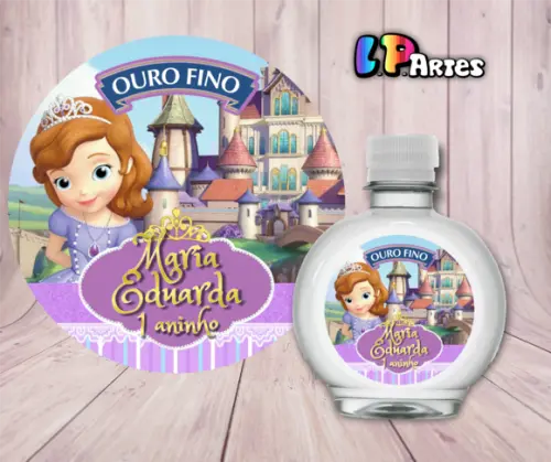 Adesivo Água Ouro Fino Princesa Sofia