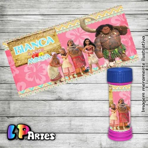 Adesivo Bolha de Sabão - Moana