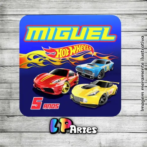 Adesivo Caixa Acrílica - Hot Wheels