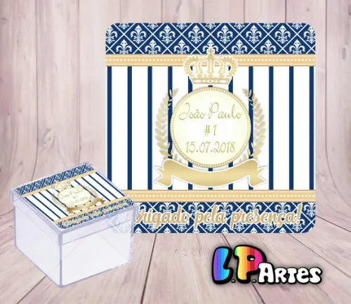 Adesivo Caixa Acrílico - Realeza