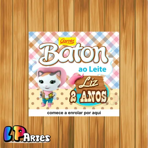 Adesivo Chocolate Baton Callie