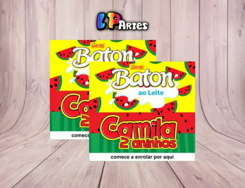 Adesivo Chocolate Baton Melancia