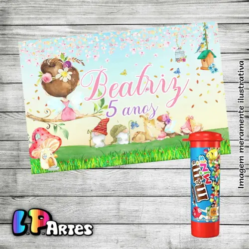 Adesivo Chocolate M&m's - Jardim das Fadas
