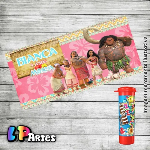 Adesivo Chocolate M&m's - Moana